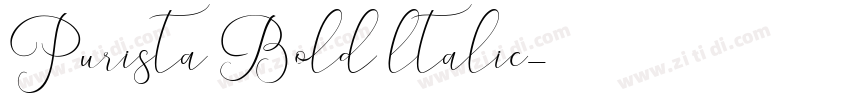 Purista Bold ltalic字体转换